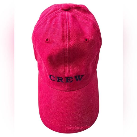 CREW Unisex Adjustable Red Baseball Cap - Picture 1 of 8